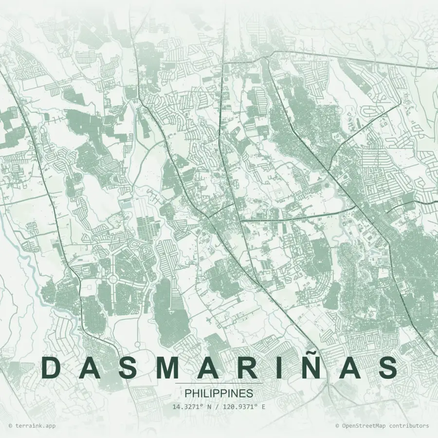 Map of Dasmariñas City, Cavite, location of Linaw Dinig Hearing Aid Center
