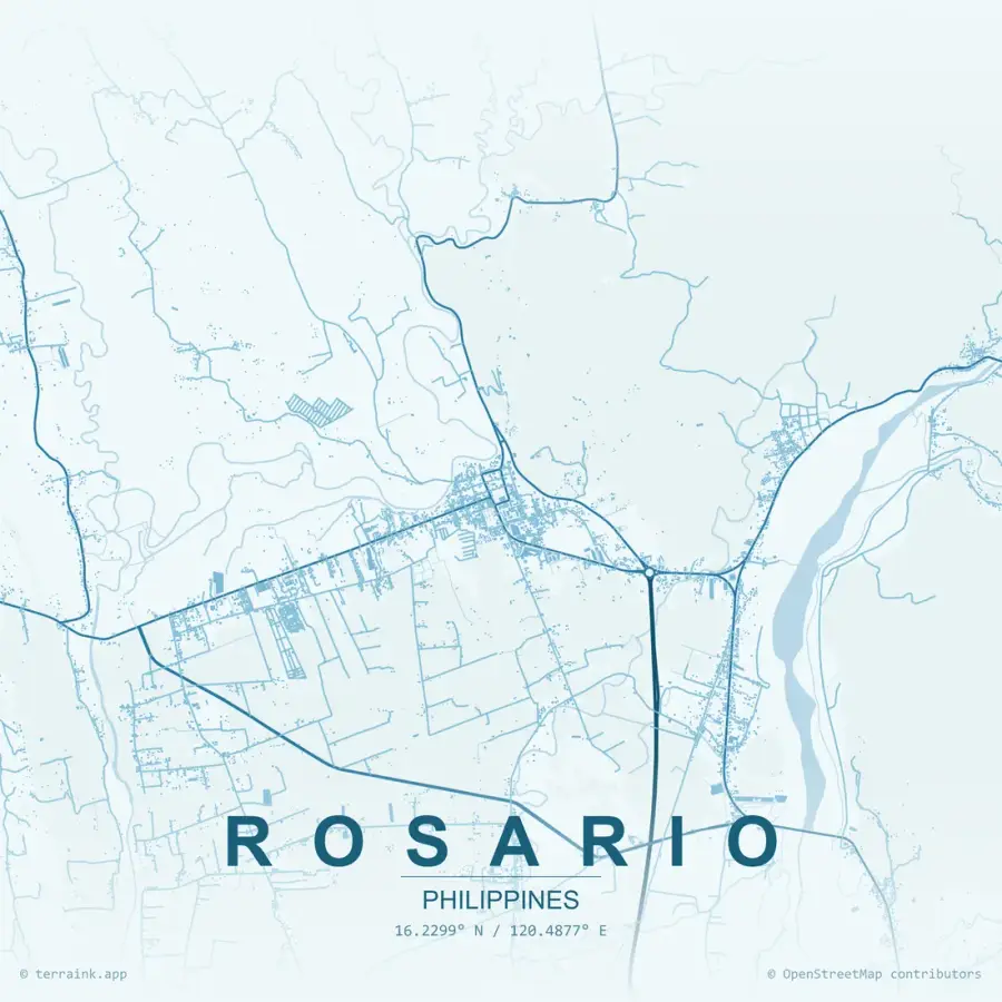 Map of Rosario, La Union, location of Linaw Dinig Hearing Aid Center